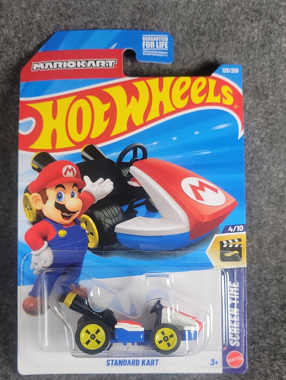 Hot Wheels Mario Kart Standard Kart - Red, Blue, Yellow